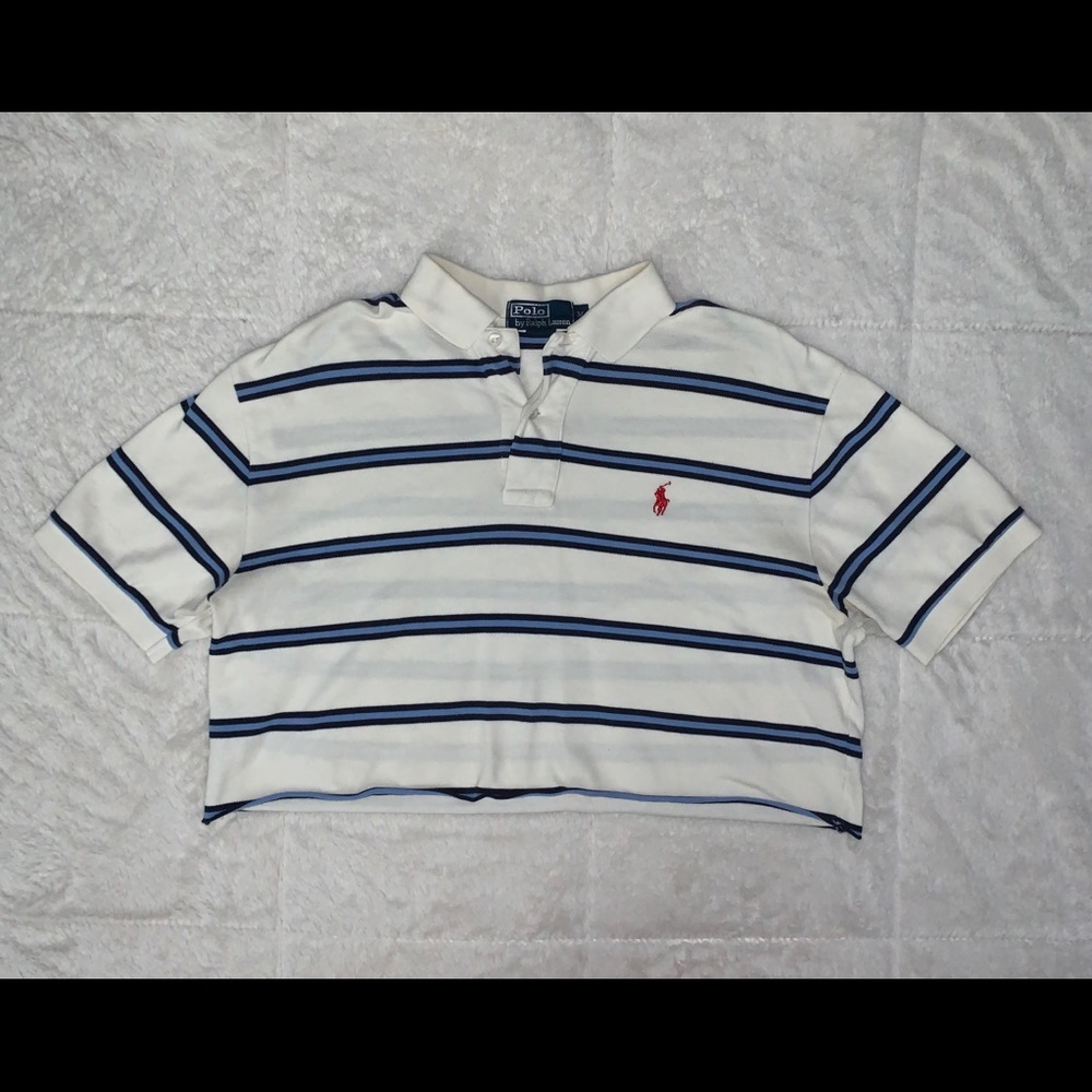 Polo by Ralph Lauren Cropped Strip Shirt